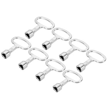 Imagem de PATIKIL Chave inglesa triangular, pacote com 8 chaves utilitárias universais, chaves de painel de soquete triangular, chave de bloqueio de porta para armário de elevador, caixa elétrica de medidor de