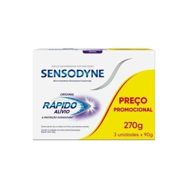 Imagem de Sensodyne Rápido Alivio Creme Dental 3 unidades - Haleon