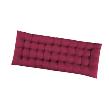 Imagem de Generic Almofada Espessa para Cadeira de Pátio com Encosto Alto, Dimensões 48 Cm X 120 Cm X 8 Cm, Vermelho