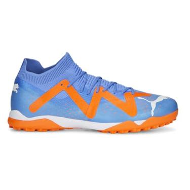Imagem de PUMA Sapatos Future Match Turf, Azul/laranja/branco, 7.5
