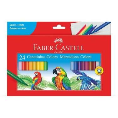 Imagem de Caneta hidrografica Prestocolor Regular 24 Cores - Faber-Castell 15.01