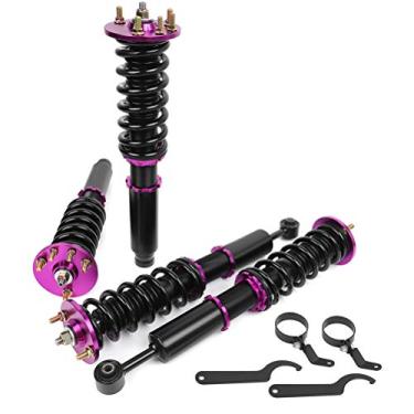 Imagem de Kits de amortecedores de suspensão Coilover Conjunto completo SCITOO Kits de amortecedores adequados para 2004-2008 para Acura TSX /2003-2007 para Honda para Accord - Roxo