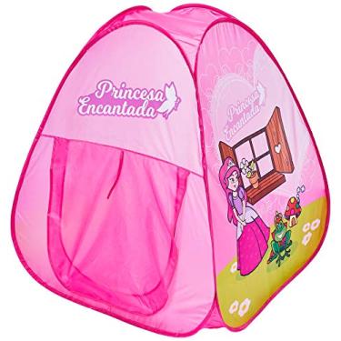 Imagem de Caixa Barraca Infantil com 100 Bolas Princesa Encantada Brinquedos Pica Pau