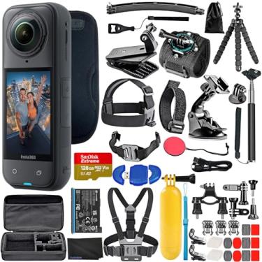 Imagem de Bundle It Better Insta360 X5 - Câmera de ação à prova d'água 8K 360° + kit de acessórios 50 em 1 + cartão de 128 GB + mais
