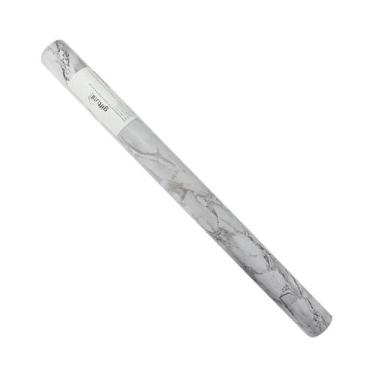 Imagem de Papel de Parede PVC Marmorizado Preto e Branco - Bering