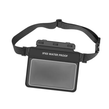 Imagem de RNXRZANK Suporte de Telefone à Prova D'água para Pochete de Cintura para Snowboard E Uso Subaquático, Preto