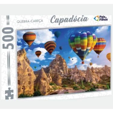 Imagem de Quebra cabeça Capadocia Balões 500 peças - Puzzle QC Pais e filhos