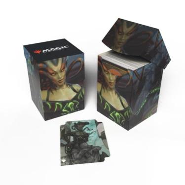 Imagem de Ultra Pro - Outlaws of Thunder Junction 100+ Deck Box® Ft. Vraska for Magic: The Gathering, acessório colecionável para jogos TCG, porta-cartas de proteção