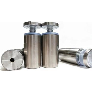 Imagem de Kit 4 Unid Prolongador 25X50 Inox Suporte Vidro, Mad Painel