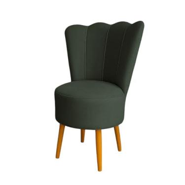Imagem de Cadeira Pétala Veludo Premium (VERDE ESCURO)