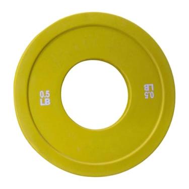 Imagem de RNXRZANK Discos de Barra Fracionados Fáceis de Armazenar E Compactos para Equipamentos de Ginástica, Amarelo 0.5lb, 12 Cm X 12 Cm X 1.15