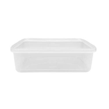 Imagem de 10 Potes Marmita Com Tampa Lacre 500ml Freezer Microondas - BrasilPack