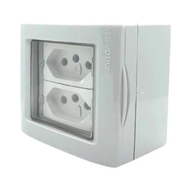 Imagem de Tomada Dupla 20A Sobrepor A Prova D'agua Kalop