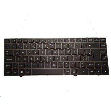 Imagem de notebook para Sem Teclado Point Stick Para Positivo Master N6140 N6240 N8240 N8000 Com Retroiluminação Brasil BR Moldura Cinza Novo