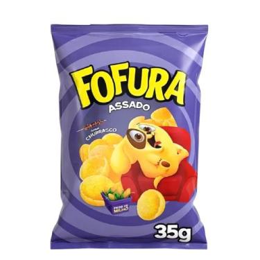 Imagem de Kit 120 Salgadinho Fofura Churrasco Concha lucky 35g - Genérica