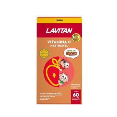 Imagem de Lavitan Infantil Turma da Mônica Vitamina C Sabor Maçã com 60 Comprimidos Mastigáveis