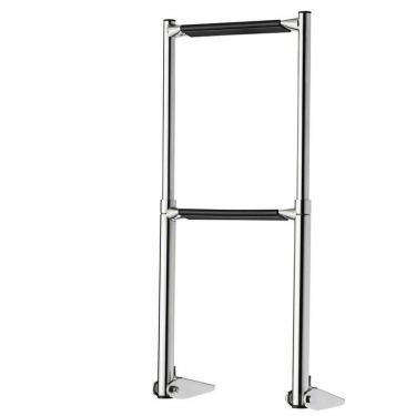 Imagem de Escada Telescópica Dobrável Em Aço Inox Com 2 Degraus