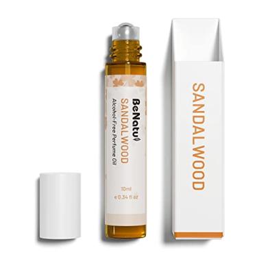 Imagem de Óleo de perfume de sândalo para mulheres e homens, Eau de Parfum sem álcool, fragrância corporal de óleo essencial tamanho viagem, longa duração, aroma amadeirado de couro, 10 ml