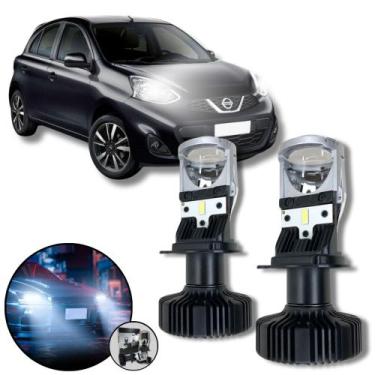 Imagem de Mini Projetor Elíptico Farol Baixo Alto H4 March - ShockLight