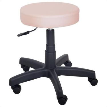 Imagem de Cadeira Mocho Banqueta Giratória com Rodízios e Pistão a Gás