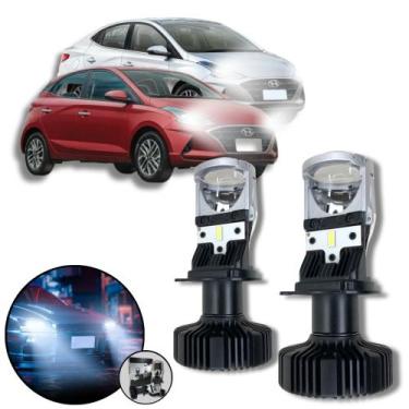 Imagem de Mini Projetor Elíptico Farol Baixo Alto H4 Hyundai HB20 - ShockLight