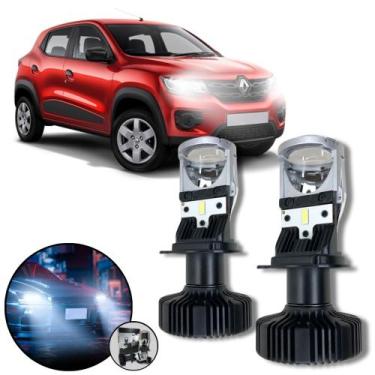 Imagem de Mini Projetor Elíptico Farol Baixo Alto H4 Kwid 2017 a 2021 - ShockLig