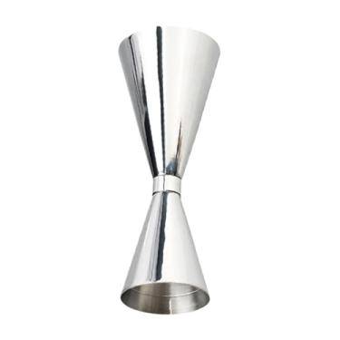 Imagem de Generic Copo medidor duplo para bebidas alcoólicas, copo medidor profissional para coquetéis para restaurantes, bares e festas, Prata