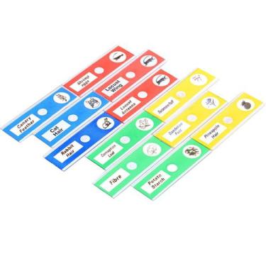 Imagem de 12 Peças de Lâminas Preparadas para Microscópio Educativo Infantil Ens