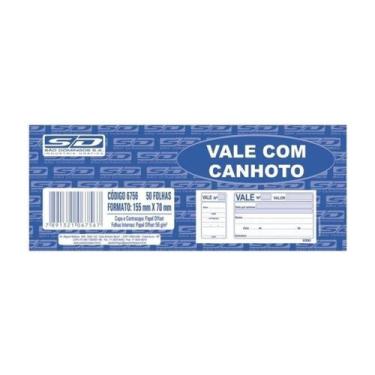 Imagem de Vale com Canhoto 155x70mm 50 Fls São Domingos