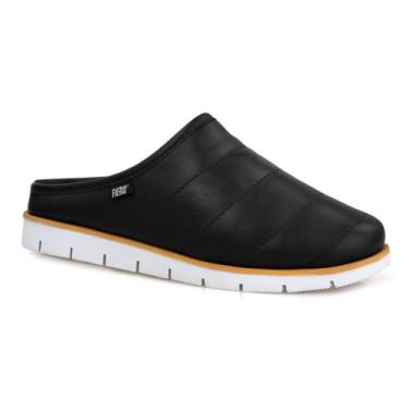 Imagem de Pantufa de couro feminina Cozy Sleepy forrada em lã sintética Ref.:215