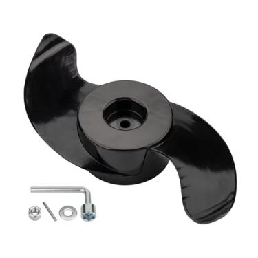 Imagem de GRONGU MKP-32 Trolling Motor Hélice de substituição para Minn Kota Weedless Wedge 2 Prop #1865017#2091160, hélice de cunha sem ervas daninhas serve para motores de diâmetro de 3-5/20.3 cm, peças de