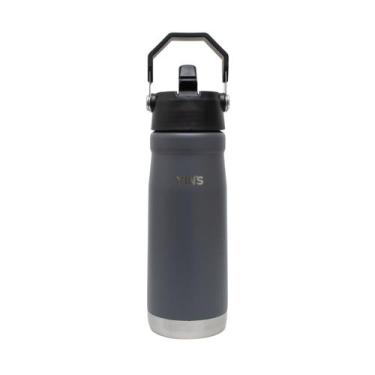 Imagem de Garrafa Térmica Essential Aço Inox 650ml Squeeze Esportiva, Grafite