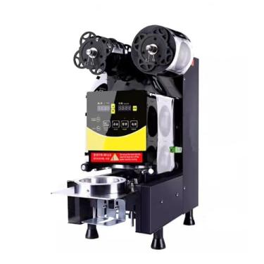 Imagem de Máquina de selagem de copos totalmente automática, loja de chá de leite, comercial, copo de papel de leite de soja, bebida quente, máquina seladora de copos de plástico (B)