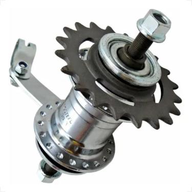 Imagem de Cubo Traseiro Freio de pé Contra Pedal Bike Velosteel Catraca 20 dentes Monark Caloi Tropical