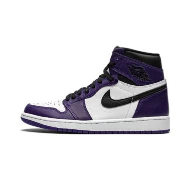Imagem de Jordan Air Jordan 1 Retro High OG 555088 500 Quadra, Roxo/branco-preto, 12