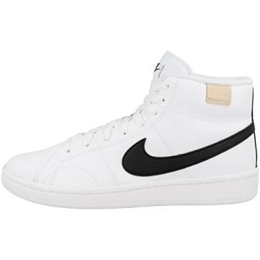 Imagem de Nike Tênis masculino Court Royale 2 Mid, ônix branco, preto, branco, 11.5 Narrow