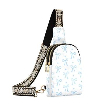 Imagem de NCRJCZQL Bolsa tiracolo feminina de couro, bolsa de ombro, pochete pequena para caminhadas, viagens, Laço, One Size