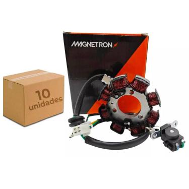Imagem de Estator Honda Cg 125 Fan 2005 2006 2007 2008 Magnetron  Kit Com 10 Peças