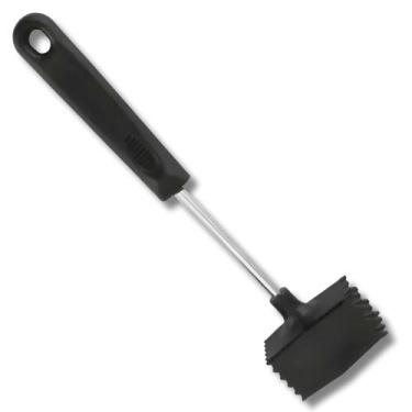 Imagem de Martelo Amaciador Batedor Para Carne em Aço Inox e Plástico Cabo Antid