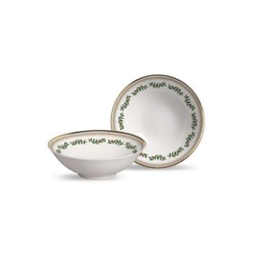 Imagem de Conjunto 6 bowls decorados Filete Ouro 300ml Sublime - Alleanza Cerâmi
