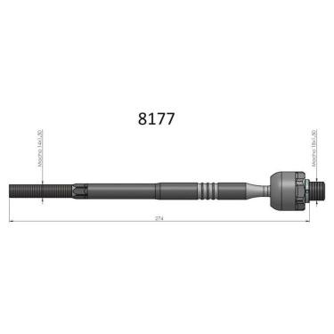 Imagem de Barra Axial Novo Corsa Meriva Montana