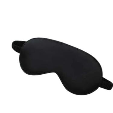 Imagem de Máscara de Dormir, Tapa Olho de Cetim Super Confortavél, Cores Lindas Unisex(2,PRETA)