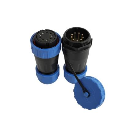 Imagem de ZBLZGP Conector de ancoragem TY28 blindado EMI, fêmea de 9 núcleos, para sistemas de comunicação sensíveis, eletrônicos médicos e equipamentos de medição de alta precisão