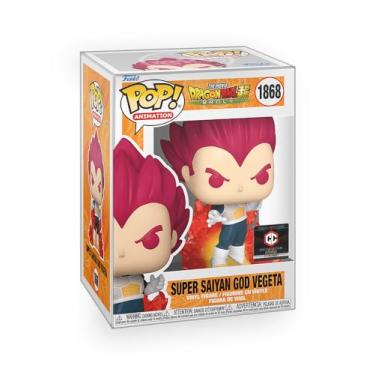 Imagem de Epic Collectibles Pop Anime: Dragonball Broly - SSG Vegeta (Super Saiyan God) Vinyl Figure Bundled with Box Protector Compatible for Funko