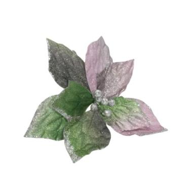 Imagem de Flor Multicolorida BLODAU Sortido 1PC 35x28cm Enfeite de Natal - Wincy