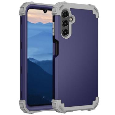 Imagem de Asuwish Capa de telefone para Samsung Galaxy A15 5G/4G capa rígida à prova de choque de silicone macio amortecedor híbrido três camadas aderência resistente acessórios de proteção robusta A 15 G5 15A