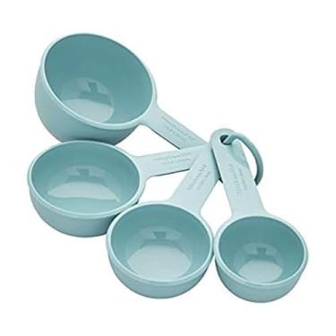 Imagem de Copos medidores KitchenAid, kit com 4, Aqua Sky