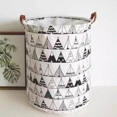 Imagem de Cesto Organizador De roupas Multiuso Dobrável Impermeável, Compacto Re