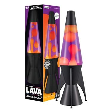 Imagem de Lava The Original Lamp Evenfall de 14,5" - Retro Rocket Liquid Motion Lamp - Yellow Wax and Purple Liquid - Item #2391 (Amazon Exclusive)