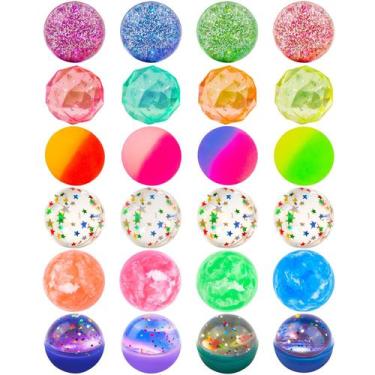 Imagem de Bouncy Balls Ecoofor 32 mm, 24 peças, 6 estilos, para festas infantis